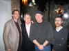 director Todd Kwait, John Sebastian, sound editor Chris Andersen and editor Josh Telson at the after party for the NYC screening of 'Chasin' Gus' Ghost